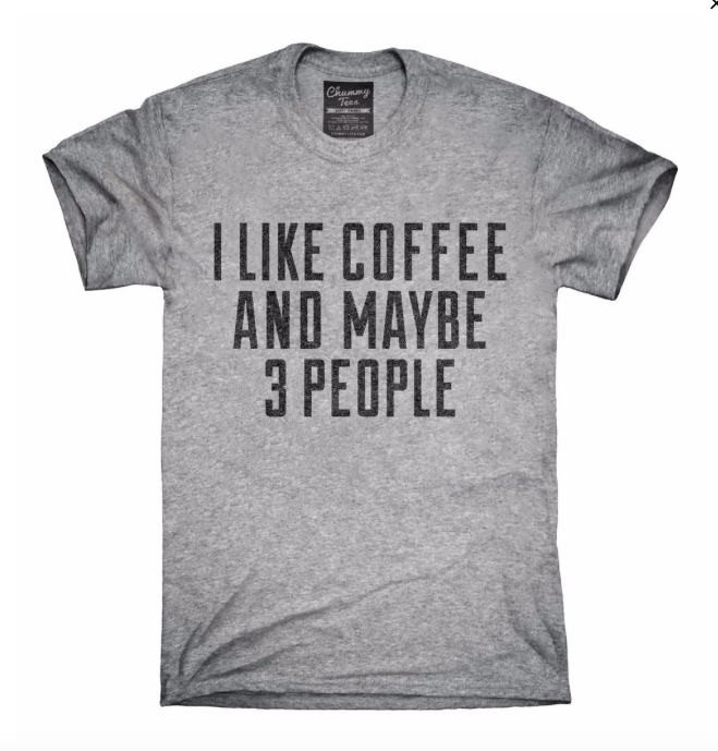Coffee t-shirt of the week – caffeinated